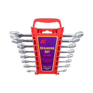 K/K牌 公制梅开两用扳手套组 0106SBX-8 8件 1套