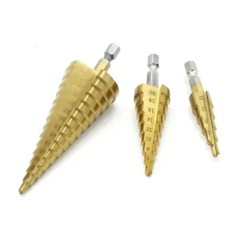 ICEY/冰禹 镀钛六角柄直槽阶梯钻 BYll-918系列 4-12/4-20/4-32 三件套(大) 1套