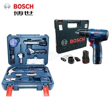 BOSCH/博世 锂电手电钻手动工具套装 GSR120-Li单电+手工具66件套装 电池规格12V/2Ah一电一充 1套