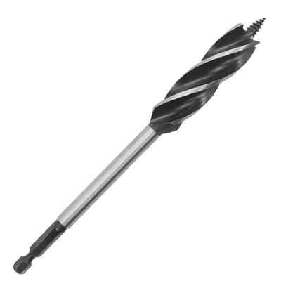 HYSTIC/海斯迪克 四槽四刃木工钻头 HKW-237系列10×165mm 六角柄 高碳钢 1只