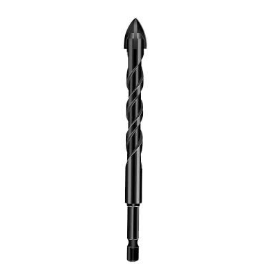 HYSTIC/海斯迪克 gnzl-10系列四刃陶瓷玻化砖麻花钻 12mm 柄径6.35mm 工作长度91mm 钻头总长128mm 1个