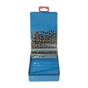 JEFF/捷夫 50件高速钢全磨制钻头套装（银白色） GZQMZBMTZ-50 1.0-5.9/间隔0.1mm（50件套） 1套