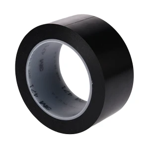 3M PVC标识警示胶带 471 0.13mm×3mm×33m 黑色 1卷