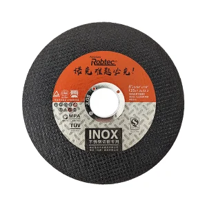 ROBTEC/菊龙诺克 诺克T41黑色双网不锈钢切割片 125×1.2×22 双网 黑片 标准型 1片